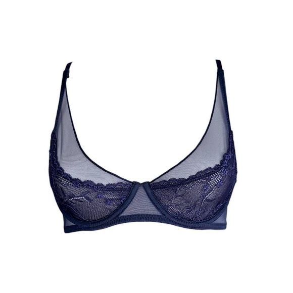 Urban Outfitters Other - Urban Outfitters Navy Blue Lace Underwire Bra
